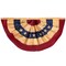 Northlight Tea-Stained Pleated USA Patriotic Bunting Flag - 48" x 24"